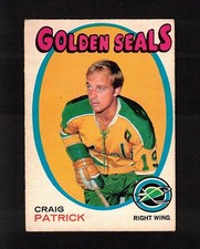 1971-72 CRAIG PATRICK #184 ROOKIE OPC USA Olympic Team KEY 2 Cup GM Hockey Card. rookie card picture