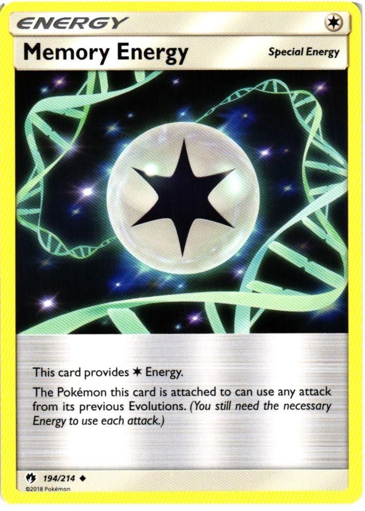 Memory Energy 194/214 Uncommon Lost Thunder Pokemon Near Mint