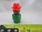 VTG Fisher Price little people Play Family AA Green bottom Red hat farm barn boy
