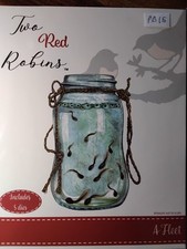 Two Red Robins A FLEET Die Set Tadpoles Frogspawn Glass Jar Backgrounds