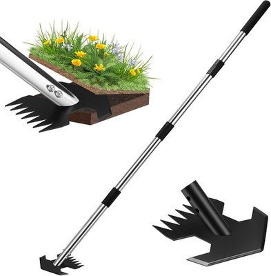 Hoe Garden Tool Scuffle Garden Hoe Weeding W/ 30-60 Inch Steel Long Handle