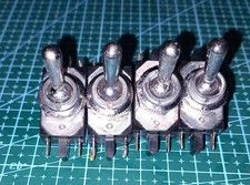Bulgin 2A 250v  toggle switch x4 used