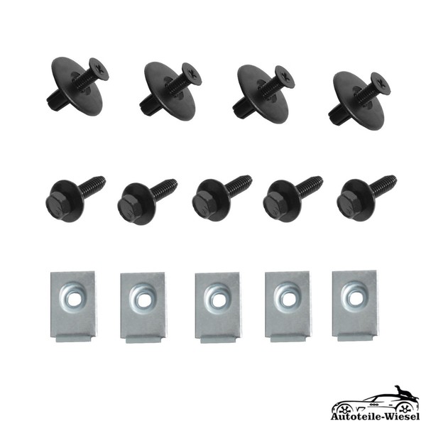 Unterfahrschutz Clips Set FüR Peugeot 3008 Van 307 Kombi Cabrio 308 CC Ab 96->-image