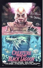 Ricou Browning signed 11x17 Poster Gill Man Creature from the Black Lagoon JSA