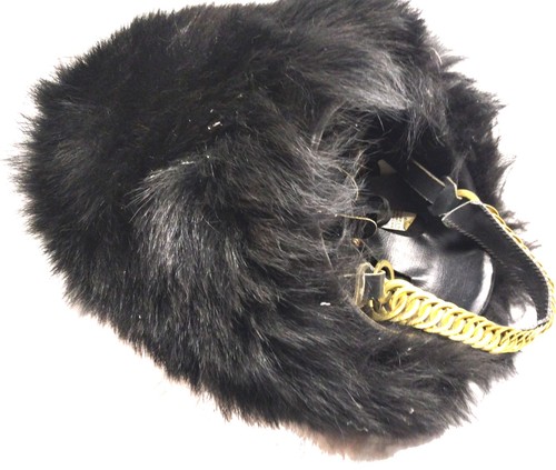 Original British Bearskin HOBSON BUSBY Hat With Chinstrap size: 7 3/8