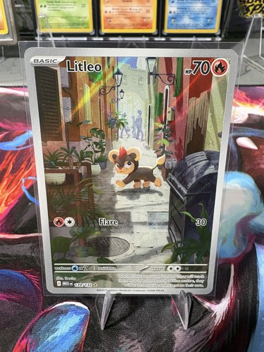 Litleo 139/132 Illustration Rare Mega Evolution Pokemon Card English NM
