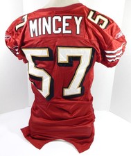 2006 San Francisco 49ers Jeremy Mincey #57 Game Issued Red Jersey 60 Patch 46 5