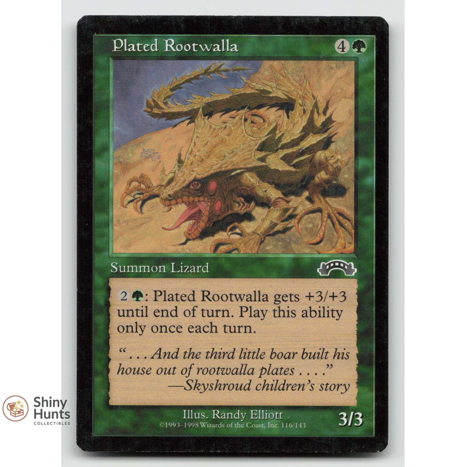 Magic: The Gathering Plated Rootwalla 116 Exodus LP