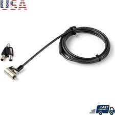 Universal Laptop Cable Lock Keyed Anti-theft 3-in-1 Security Steel Lock New