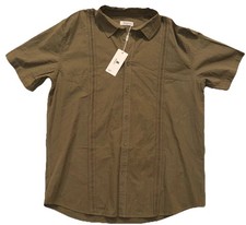 JEKAOYI Button Down SS Shirt Men s XL Guayabera NWT 80 Cotton 20 Linen