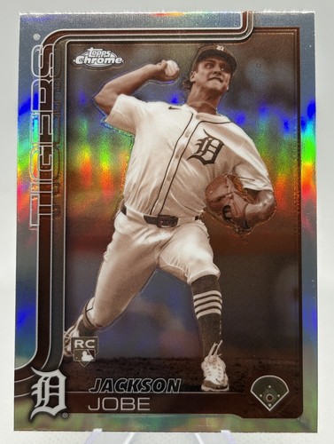 2025 Topps Chrome - Jackson Jobe Sepia Refractor (RC) #249 Detroit Tigers