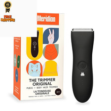 MERIDIAN The Trimmer Original Body Hair for Men, Electric 3. Onyx