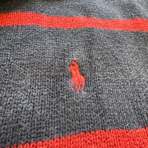 Vintage Polo Ralph Lauren Men’s XL 1/4 Zip Knit Sweater Estate Rib Striped - Picture 6 of 6