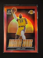 LeBron James 2024-25 Panini Donruss Optic Basketball Rising Suns Red 88/99 [3hk