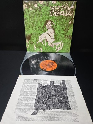 Septic Death Need So Much Attention Lp Vinyl 1984 1st Press Shrink/Insert EX 
