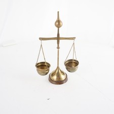 Balkenwaage, Messing, Apothekerwaage ca. 24 cm H
