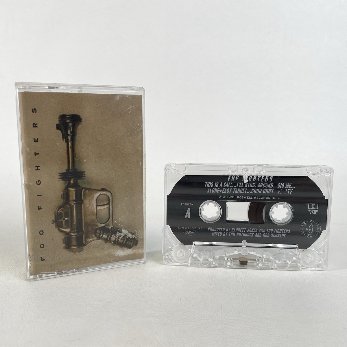 Foo Fighters — Self Titled (Cassette 1995 Roswell Records) Grohl