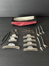 Vintage Aluminum Goody Wave Clips and Pin Curl Clips with Container