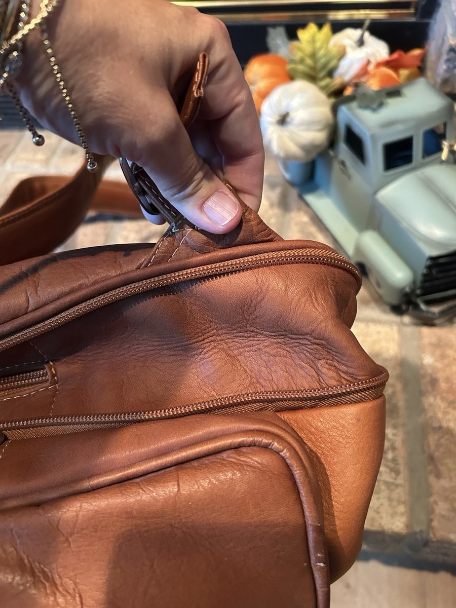 Piel Genuine Leather Expandable Backpack View 6