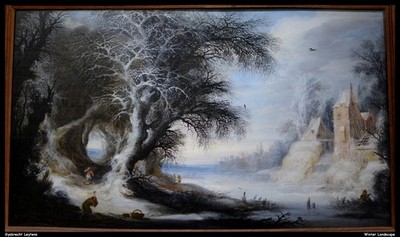 Gysbrecht Leytens Winter Landscape O 1 Vintage Art Print Poster Wall Decor Expre
