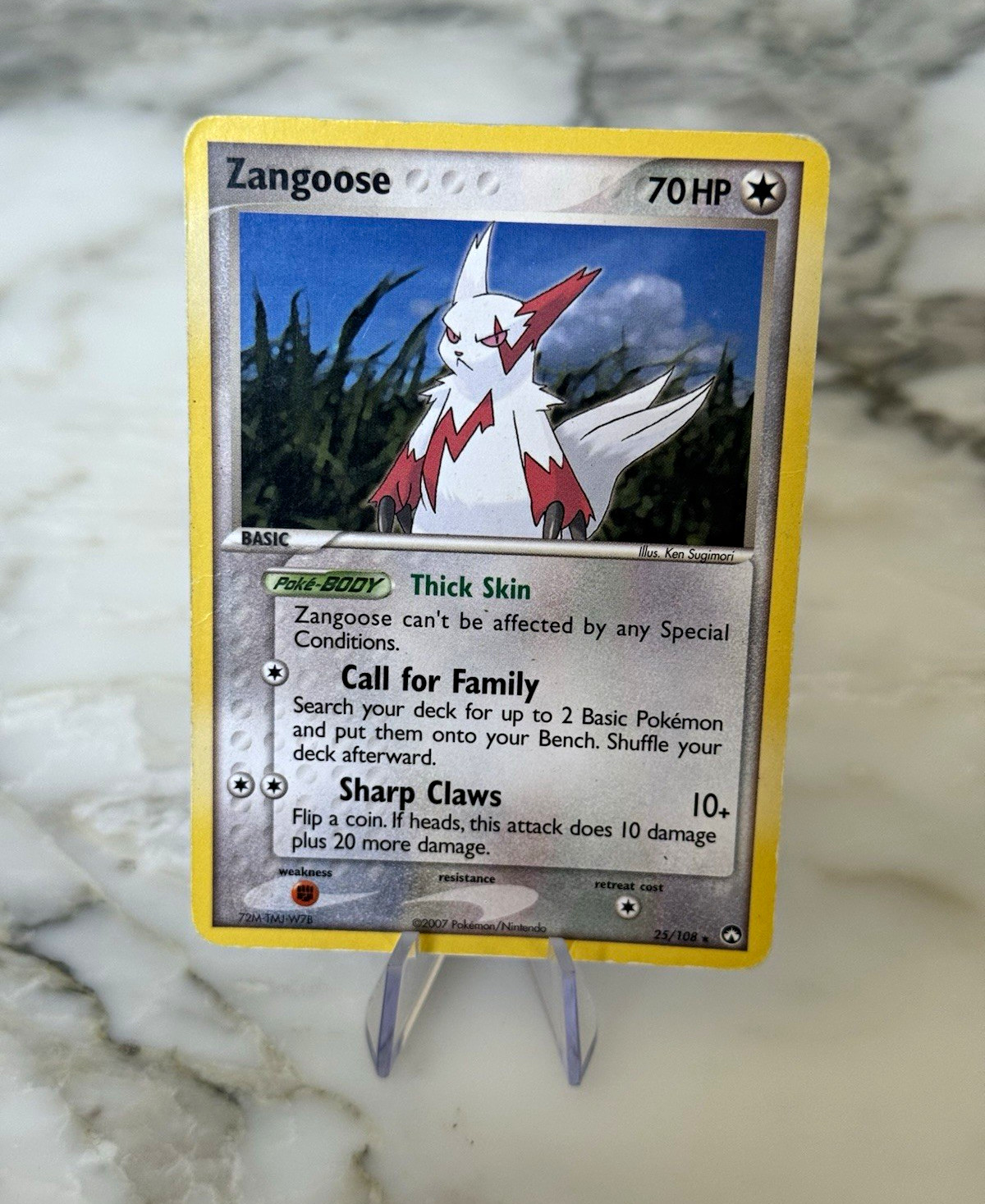 Pokemon - Zangoose 25/108 - Rare - Power Keepers - MP/HP