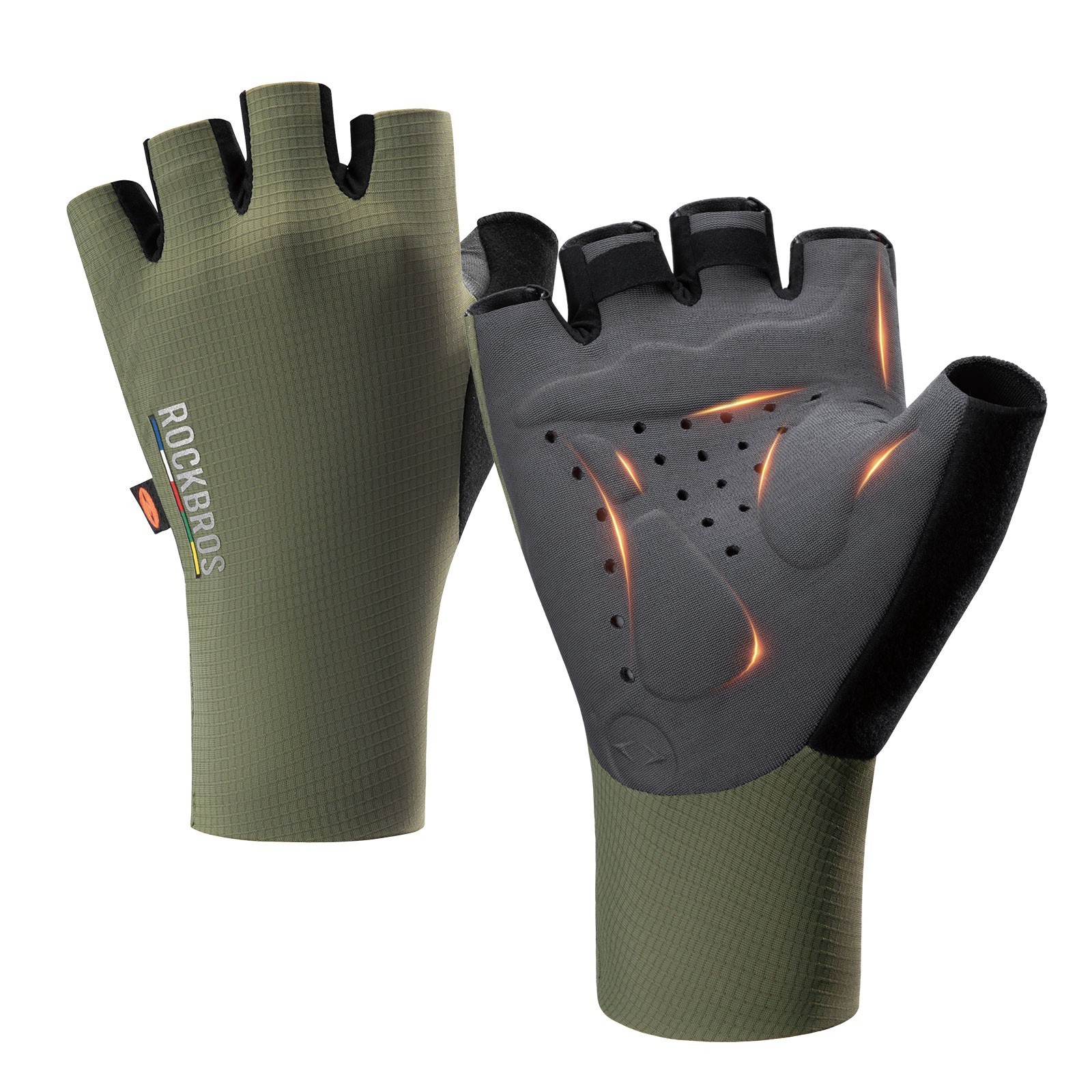 ROCKBROS Road to Sky Halbfinger Handschuhe Gepolsterte gloves fr Rennrad S-XL 15390₽