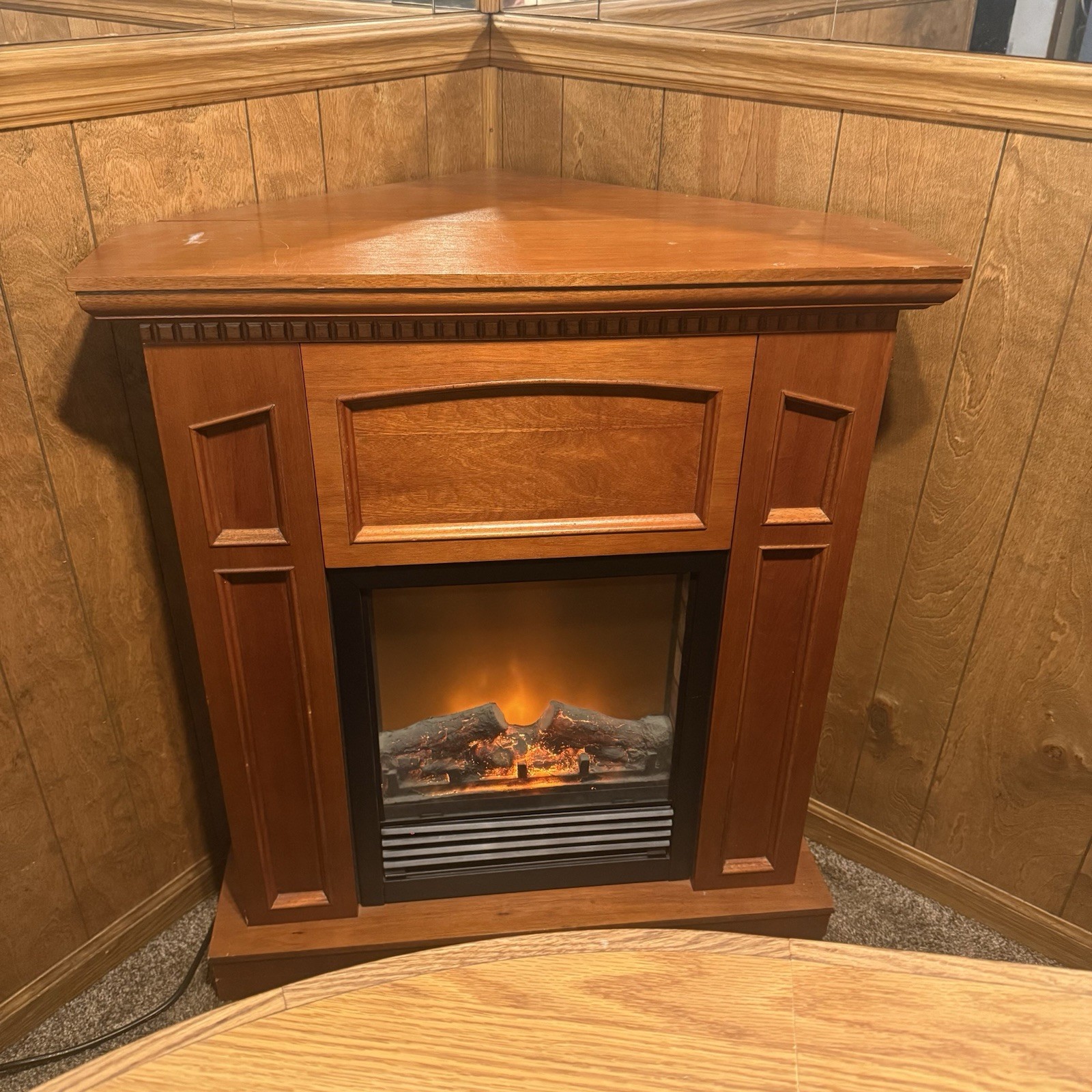 Corner Electric Fireplace