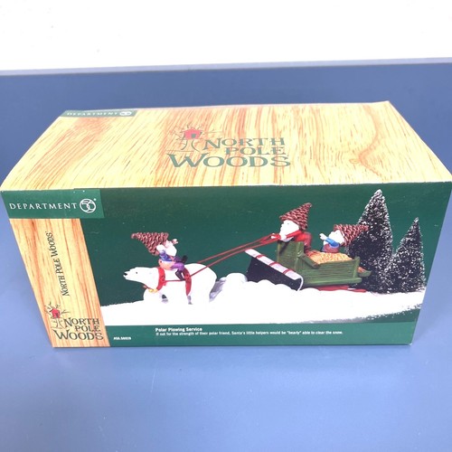 Department 56 North Pole Woods Polar Plowing Service #56929 neu versiegelt nicht mehr im Handel erhältlich
