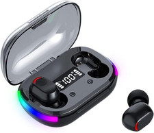 Wireless Earbuds, Hifi Digital LED Display Stereo Gaming Earbuds Bluetooth Headp