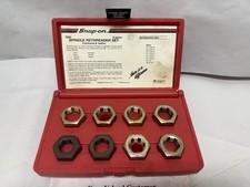 Snap-on Usa Sae Metric Bolt Thread Rethreading Rethreader Die Set Rd-8
