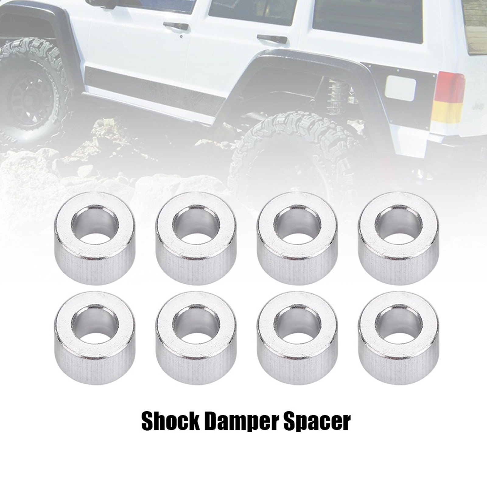 Soild Shock Damper Spacer Aluminium Alloy Sturdy 8 Pcs RC Spacer For Your LW
