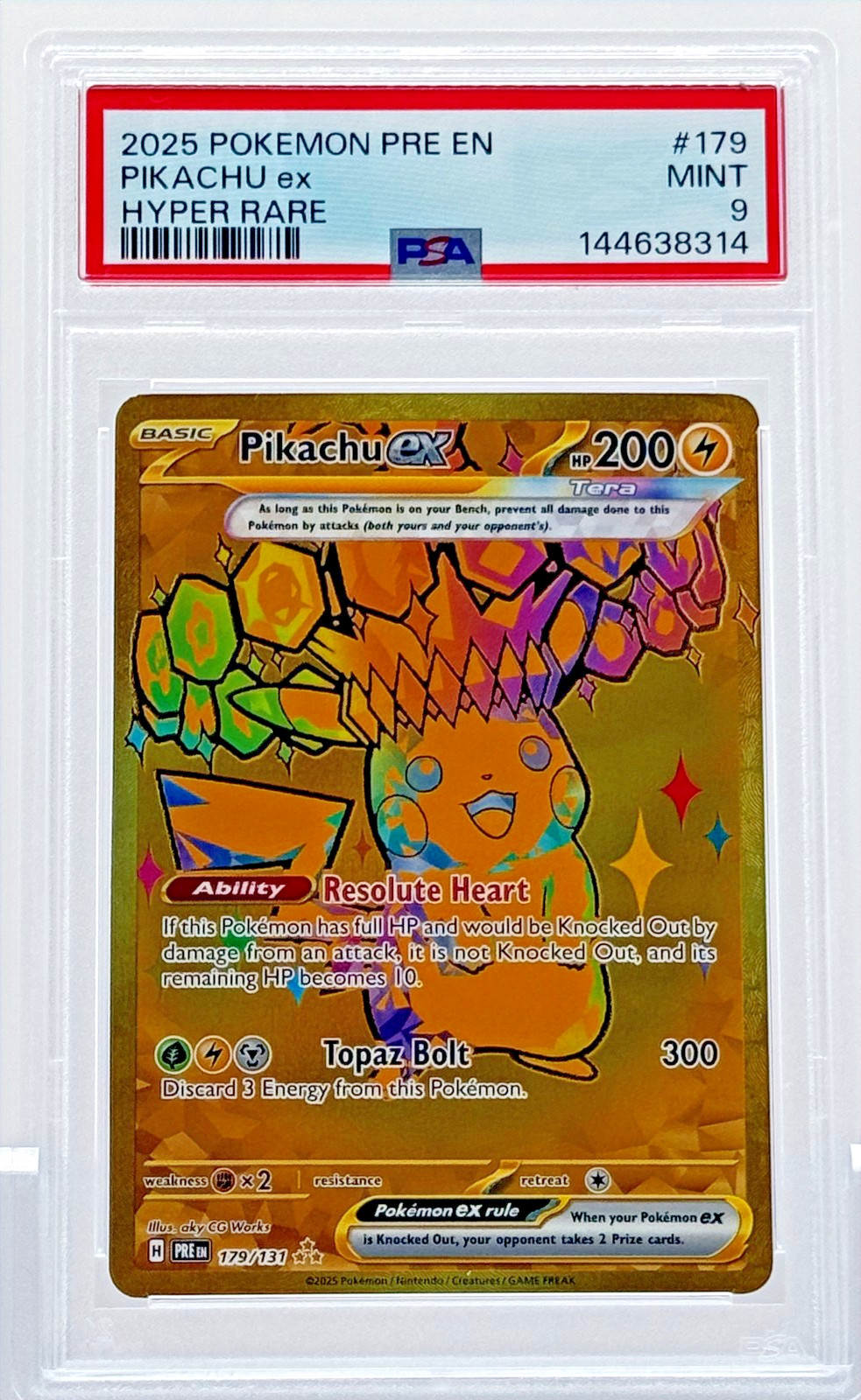 Pikachu ex - Pokémon (2025) Prismatic Evolutions #179 - Secret Hyper Rare
