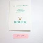 Rolex Watch Paper Genuine r80520003