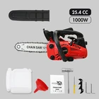 Gas Top Handle Chainsaw with 12'' Bar Chain 2-Stroke Engine Cut Tree Wood