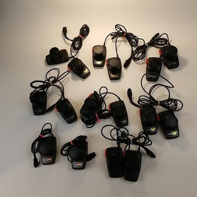 Atari 2600 Paddle Driving Gemini Controllers Lot 8 Pairs Vintage UNTESTED AS IS