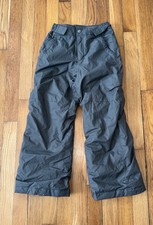 Columbia Winter Snow Pants Fleece Lined Gray Size XS 6-7 