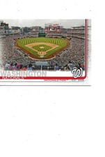 2019 NATIONALS BALL PARK CARD LEADERS ON BACK