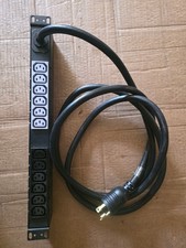 APC AP9571A Basic Rack PDU 1U 30A 208V 10-Outlet - NEMA L6-30P - Working