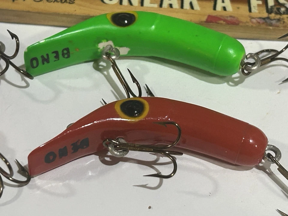 ЛОТ ИЗ 5 BENO рыболовные приманки приманки б/у снасти коробка найти - Изображение 3 из 4