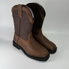 Size Mens 7.5w - Eurostar Tuffy Wide Leather Boots Brown Sr0085w - New In Box Size Mens 7.5w - Eurostar Tuffy Wide Leather Boots Brown Sr0085w - New In Box