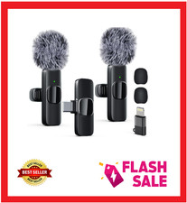 Professional Wireless Lavalier Lapel Microphone for iPhone, iPad, mini Video...