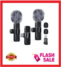 Professional Wireless Lavalier Lapel Microphone for iPhone, iPad, mini Video...