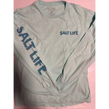 Salt Life Kids Long Sleeve Cracking Claws Graphic T Shirt Top, Size SML