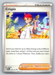 Crispin 105/131 Prismatic Evolutions Uncommon Trainer Supporter