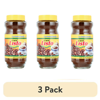 La Salvadoreña Instant Coffee    Cafe Listo 200 gr (3 jars)
