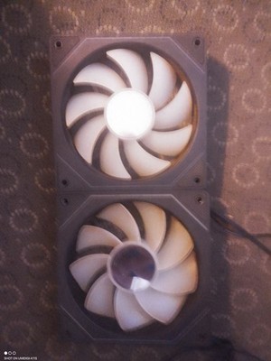 ID-Cooling 120mm PC Case Cooling Fan S12025-RF-ARGB lot of 2 (Reverse Flow)