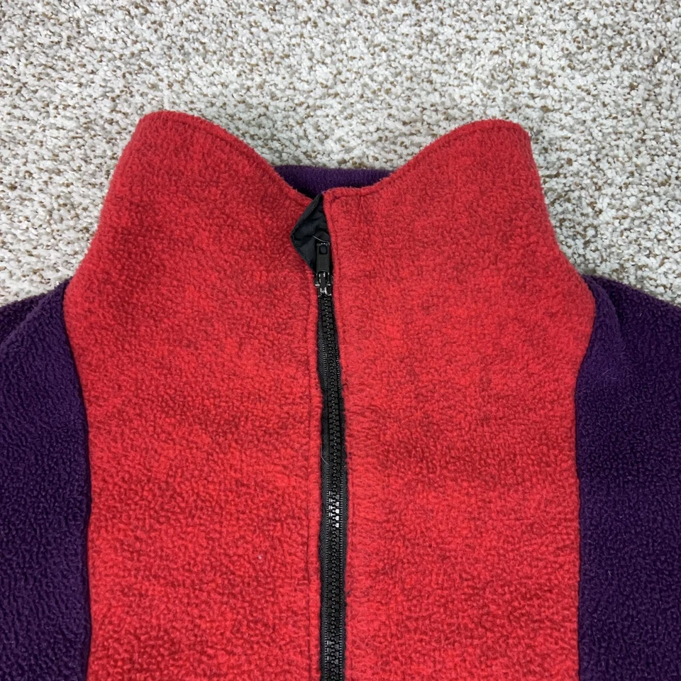 Chaqueta Jack Wolfskin De Colección Para Hombre Mediana Polar Cremallera Hecha en EE. UU. 90s Polarsystem Foto 4 de 4