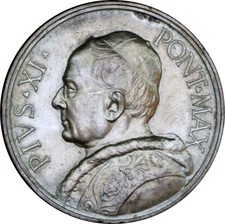 - PAPAL STATES - PIUS XI Medal. ANNO JUBILAEI. 1925 - 43 mm
