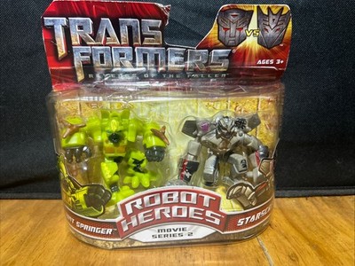 TRANSFORMERS 2009 ROBOT HEROES MOVIE SERIES 2 AUTOBOT SPRINGER & STARSCREAM 
