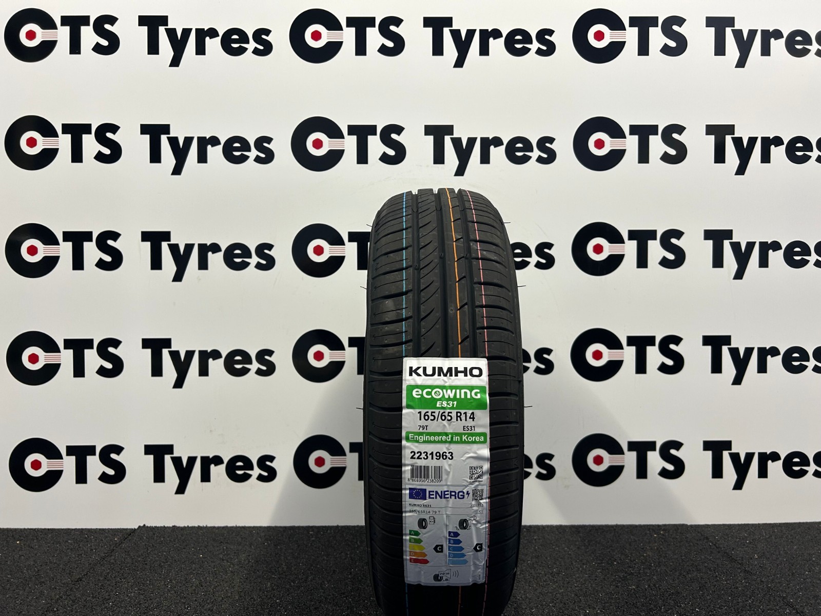 2 X 165/65R14 Kumho Ecowing ES31 79T NEW TYRES *VERY CHEAP MID RANGE* 165 65 14 - Image 2